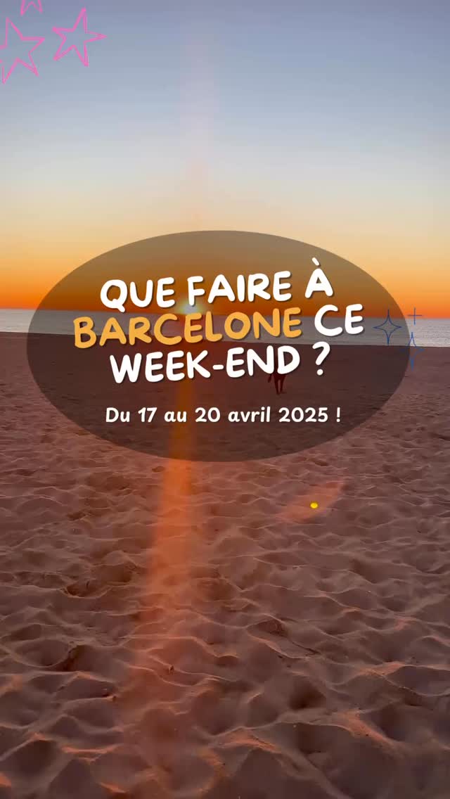 Voilà notre best of des événements du week-end du 17 au 20 avril à Barcelone !