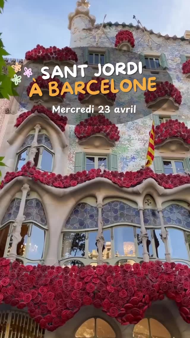 La magie de Sant Jordi à Barcelone 🌹✨