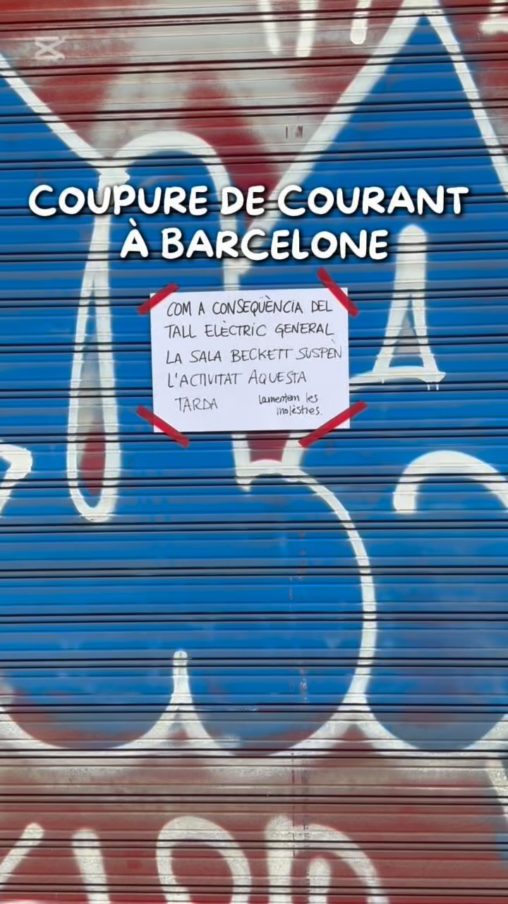 La ville et le pays sans électricité et sans réseau ! 🌃 Barcelone a vécu une...