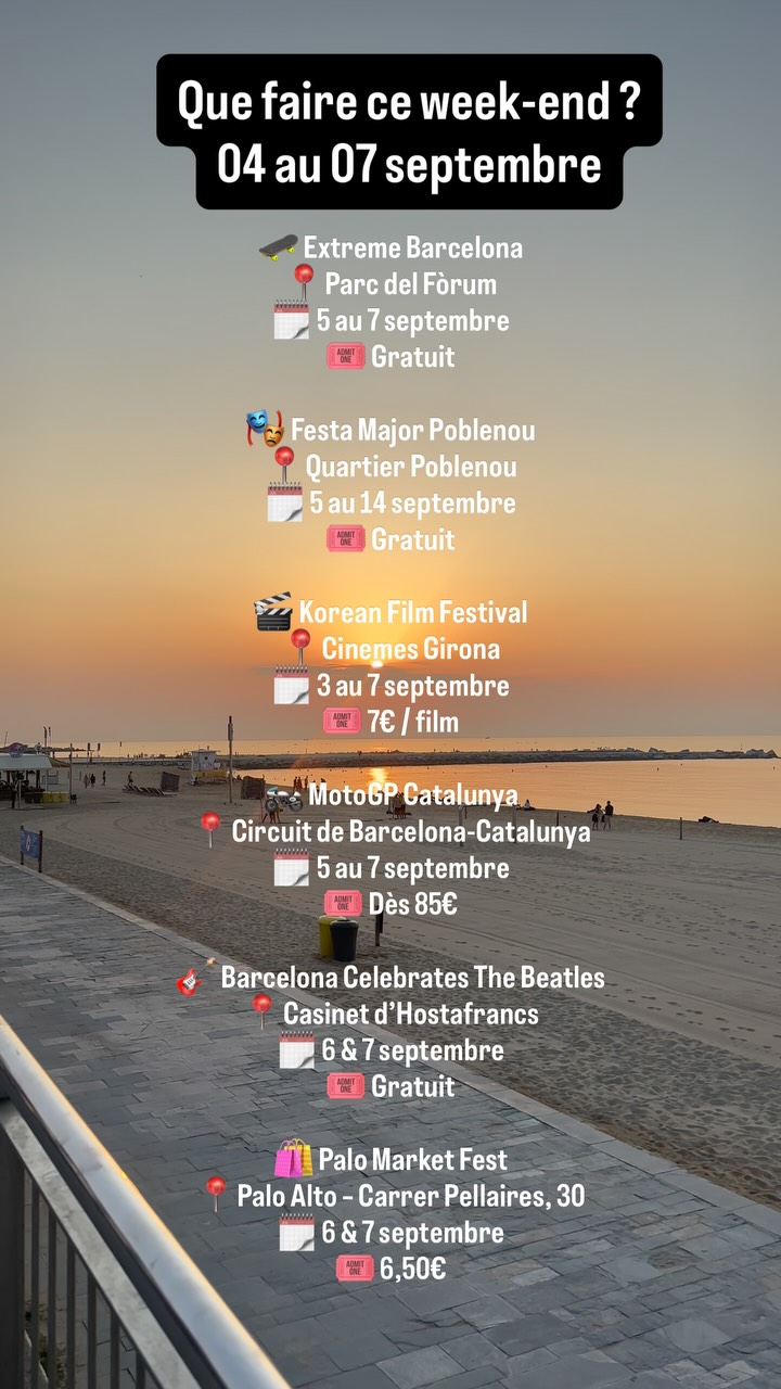 Que faire à Barcelone ce week-end ? Voici 6 plans à ne surtout pas manquer 👇