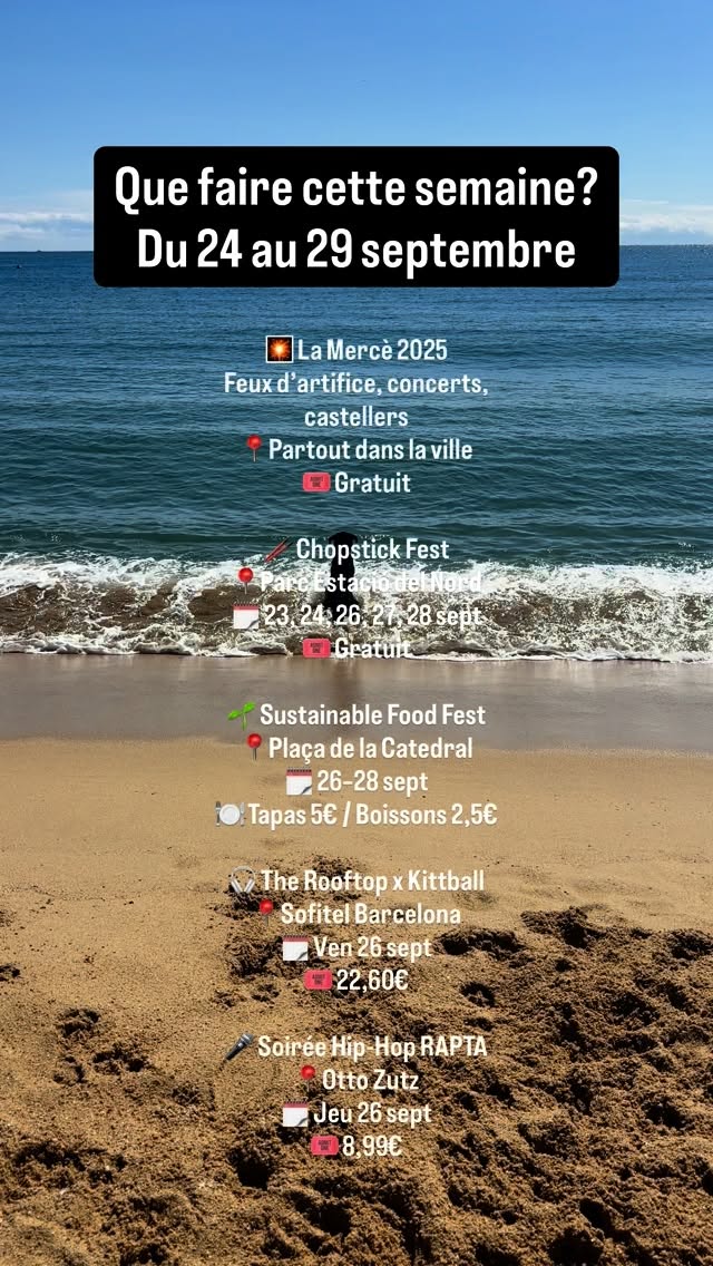 BARCELONE – Bons plans de la semaine !