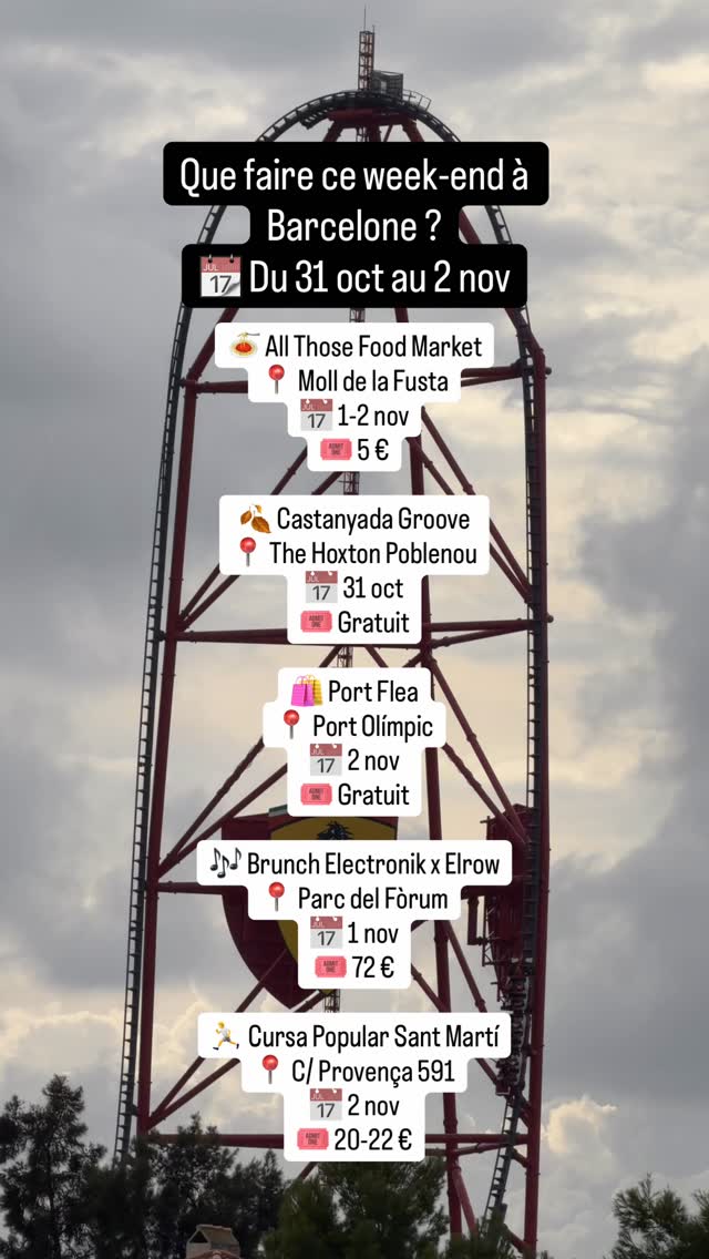 Barcelone bouge ce week-end ! Voici 5 plans qui vont te faire oublier que c’e...