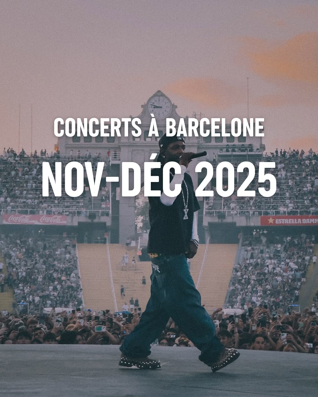 🎶 Les concerts à ne pas manquer à Barcelone avant la fin de l'année !