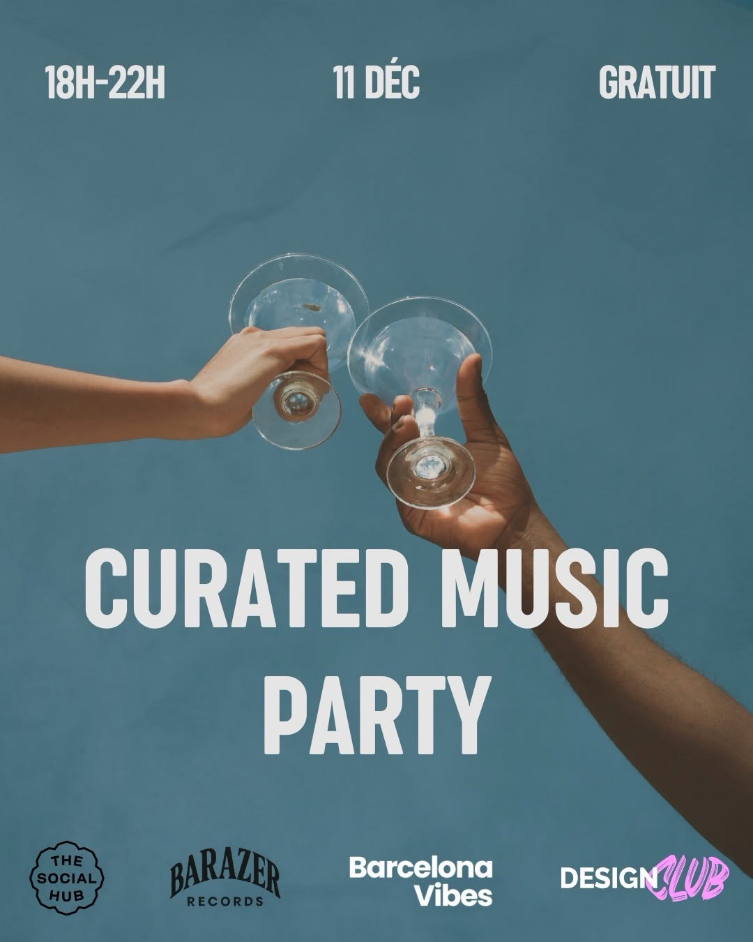 On organise notre première soirée avec Design Club et DJ Weedim !