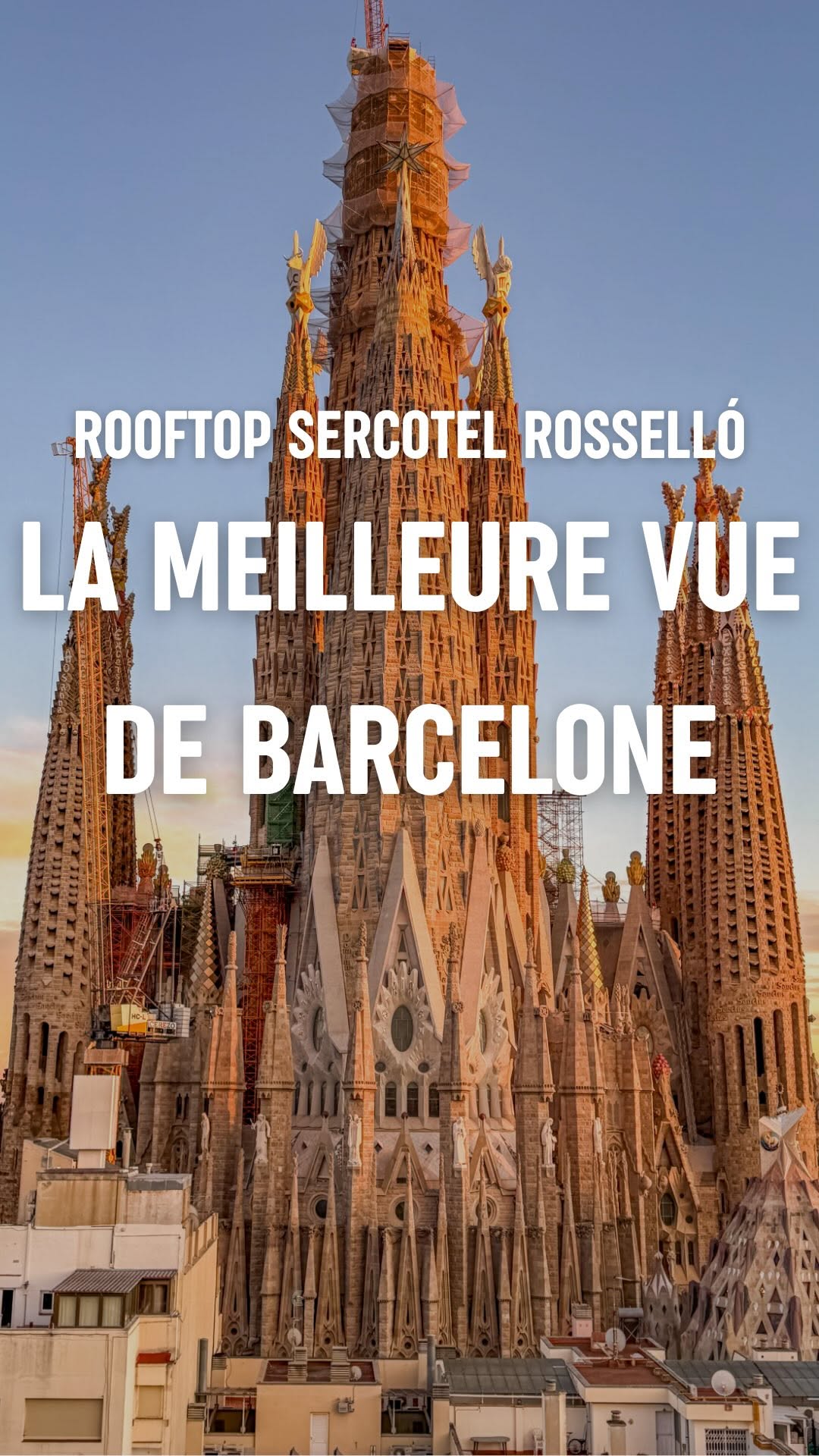 Le rooftop avec la meilleure vue sur la Sagrada
